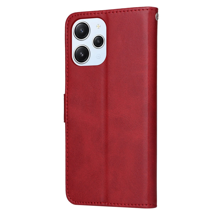 For Xiaomi Redmi 12 4G Classic Calf Texture Flip Leather Phone Case