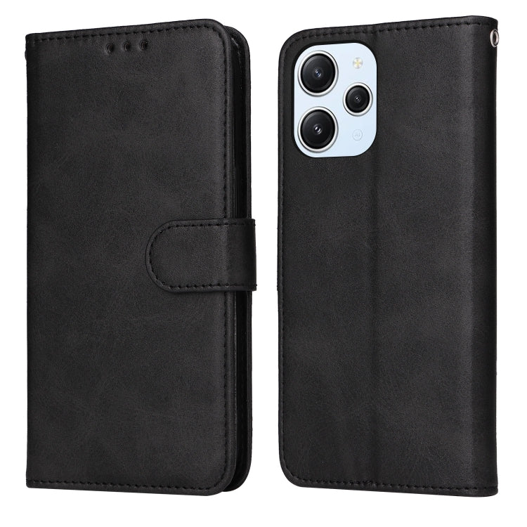 For Xiaomi Redmi 12 4G Classic Calf Texture Flip Leather Phone Case