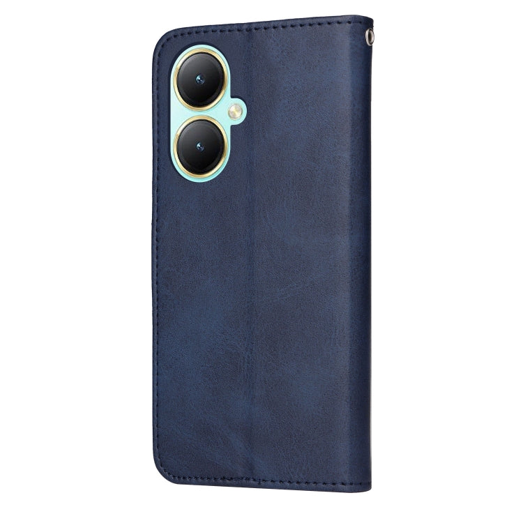 For vivo Y35+ Classic Calf Texture Flip Leather Phone Case