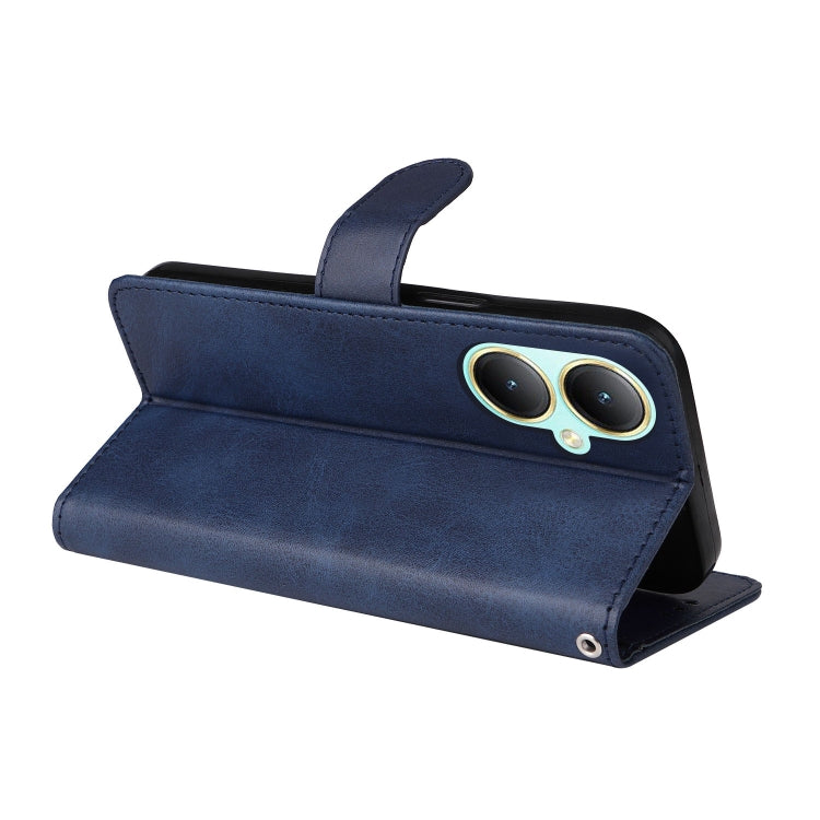 For vivo Y35+ Classic Calf Texture Flip Leather Phone Case