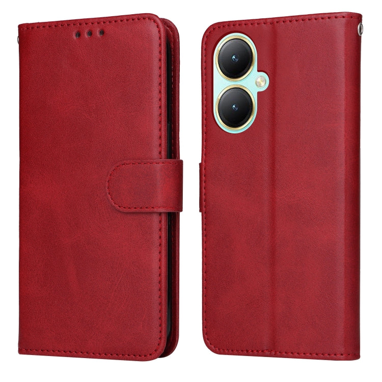 For vivo Y35+ Classic Calf Texture Flip Leather Phone Case