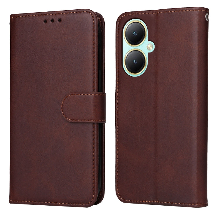 For vivo Y35+ Classic Calf Texture Flip Leather Phone Case
