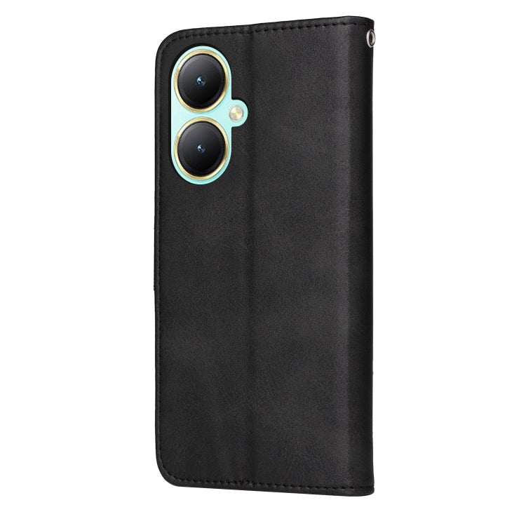 For vivo Y35+ Classic Calf Texture Flip Leather Phone Case