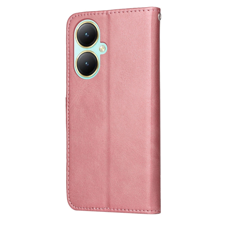 For vivo Y35+ Classic Calf Texture Flip Leather Phone Case