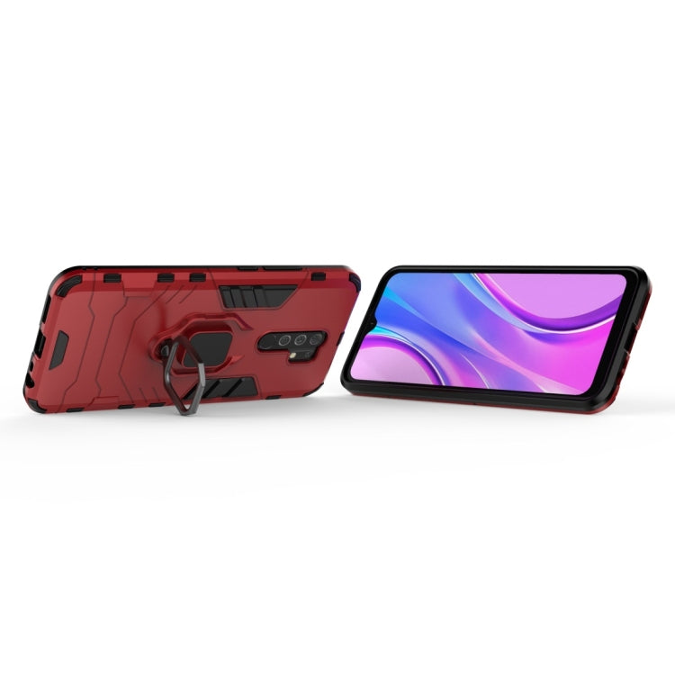 For Xiaomi Redmi 9 Shockproof PC + TPU Protective Case with Magnetic Ring Holder