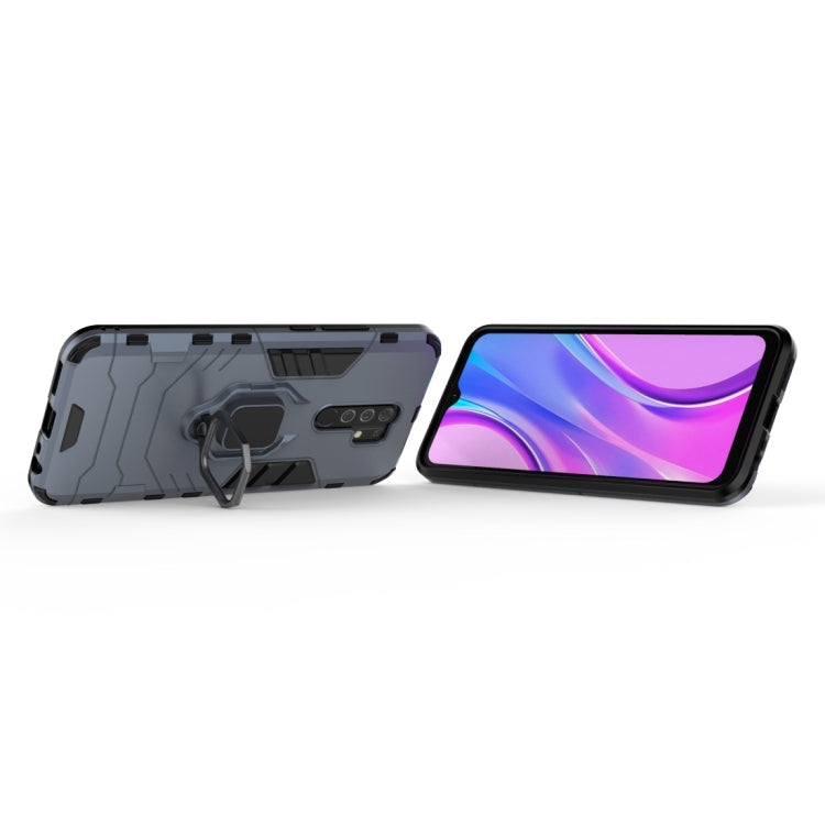 For Xiaomi Redmi 9 Shockproof PC + TPU Protective Case with Magnetic Ring Holder