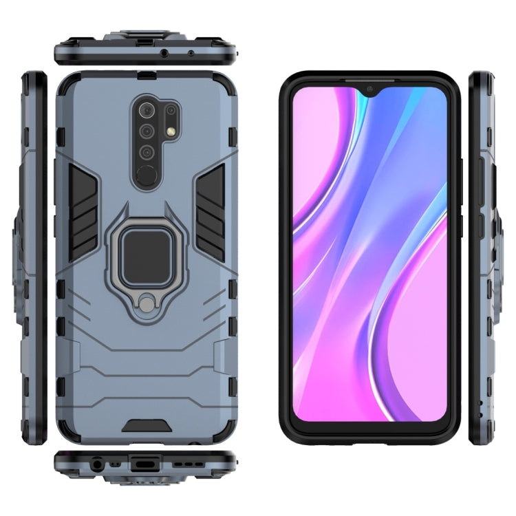 For Xiaomi Redmi 9 Shockproof PC + TPU Protective Case with Magnetic Ring Holder