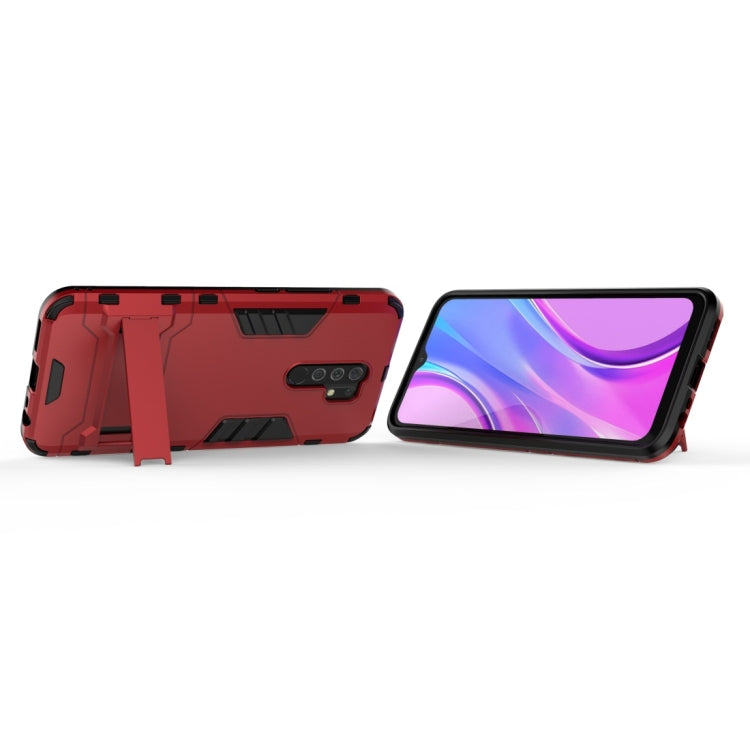 For Xiaomi Redmi 9 PC + TPU Shockproof Protective Case with Invisible Holder