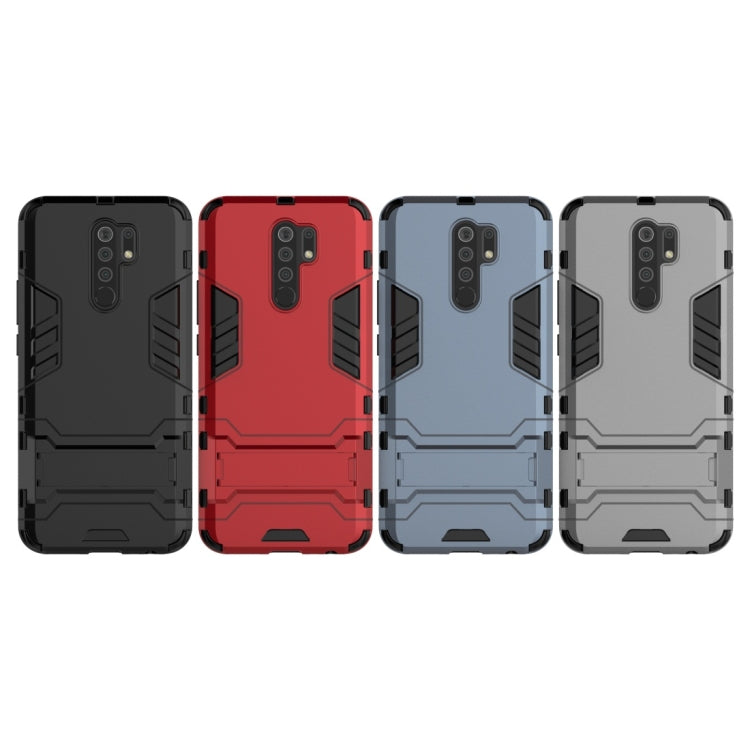 For Xiaomi Redmi 9 PC + TPU Shockproof Protective Case with Invisible Holder