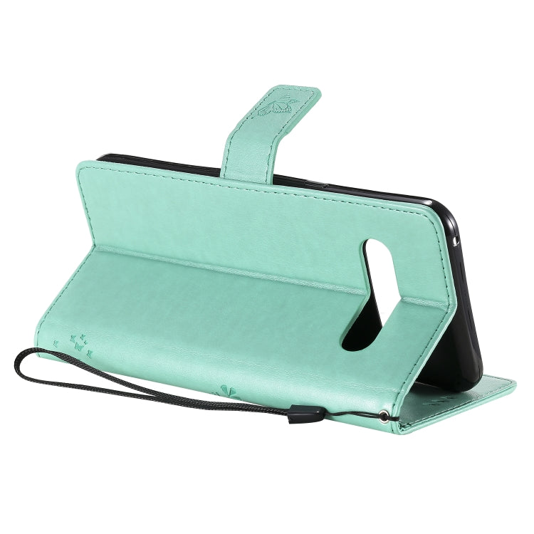 For LG V60 ThinQ 5G Tree & Cat Embossed Pattern Horizontal Flip Leather Case with Holder & Card Slots & Wallet & Lanyard