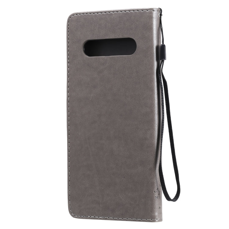 For LG V60 ThinQ 5G Tree & Cat Embossed Pattern Horizontal Flip Leather Case with Holder & Card Slots & Wallet & Lanyard