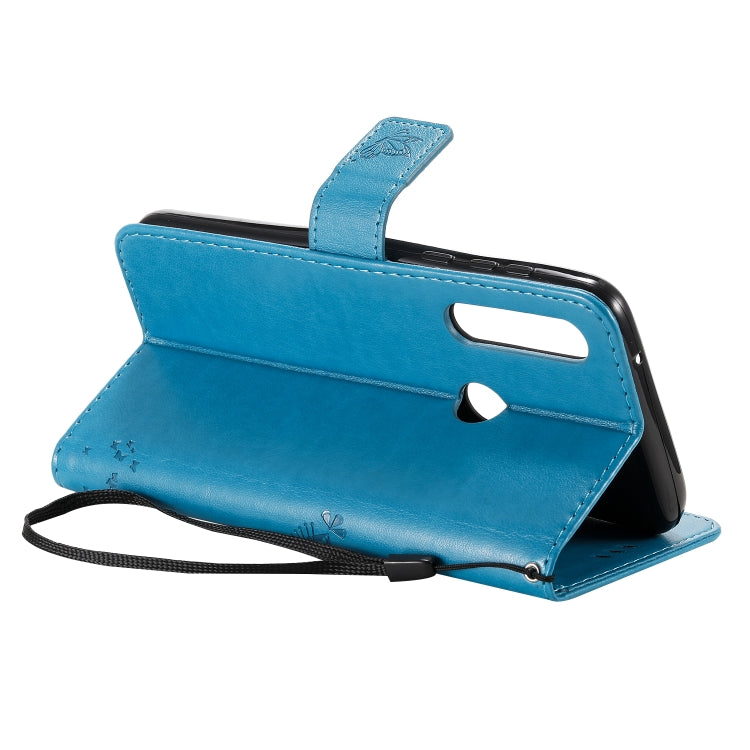 For Motorola Moto G Power Tree & Cat Embossed Pattern Horizontal Flip Leather Case with Holder & Card Slots & Wallet & Lanyard