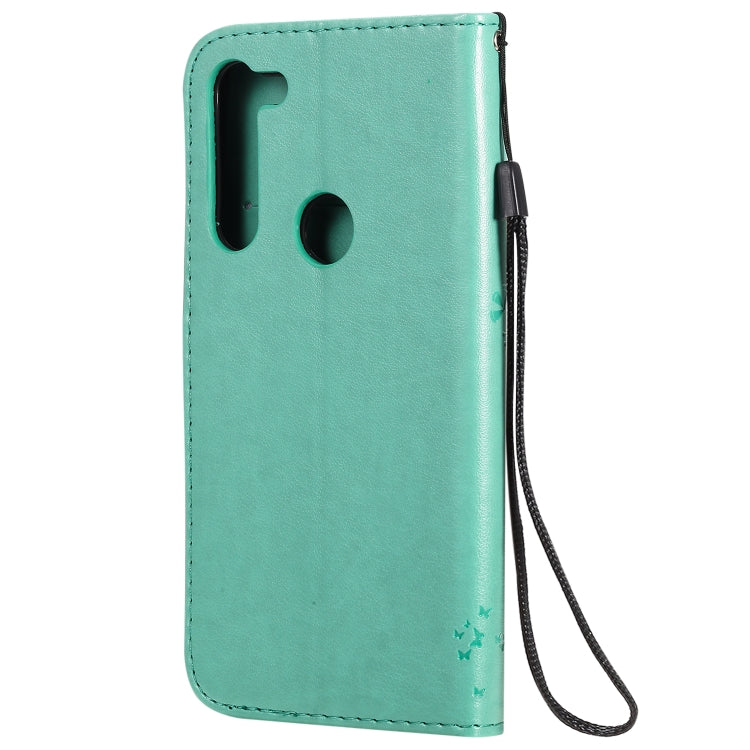 For Motorola Moto G8 Power Tree & Cat Embossed Pattern Horizontal Flip Leather Case with Holder & Card Slots & Wallet & Lanyard