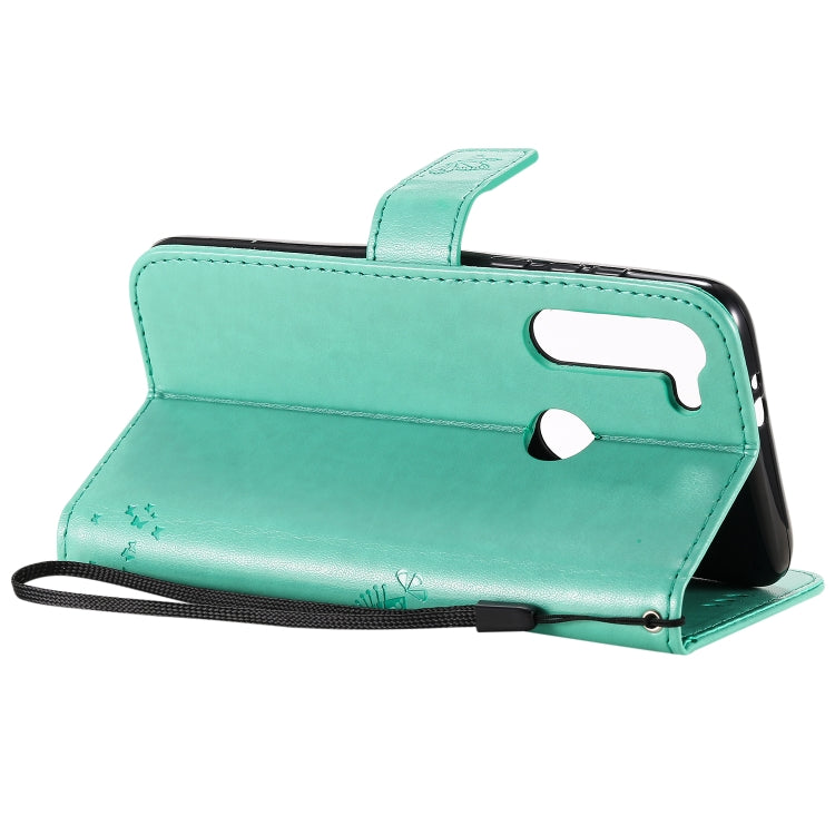 For Motorola Moto G8 Power Tree & Cat Embossed Pattern Horizontal Flip Leather Case with Holder & Card Slots & Wallet & Lanyard