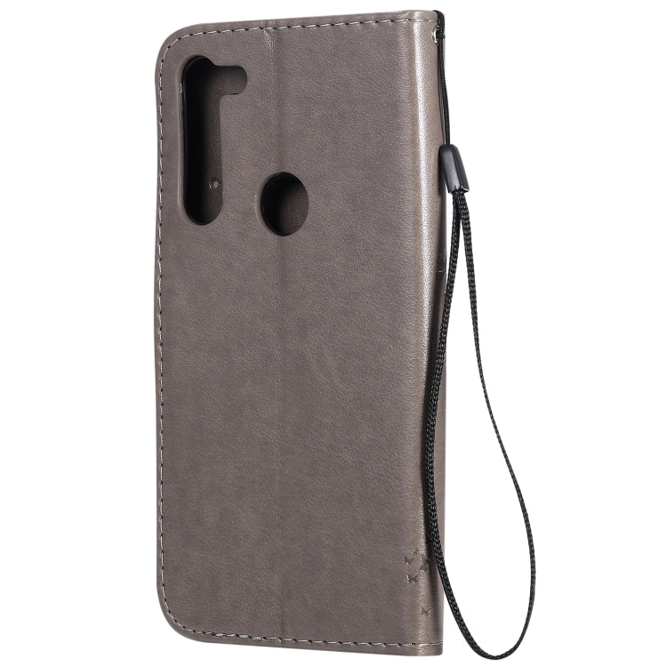 For Motorola Moto G8 Power Tree & Cat Embossed Pattern Horizontal Flip Leather Case with Holder & Card Slots & Wallet & Lanyard