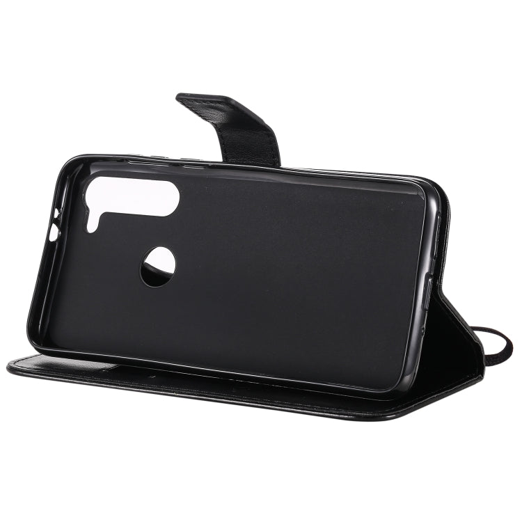 For Motorola Moto G8 Power Tree & Cat Embossed Pattern Horizontal Flip Leather Case with Holder & Card Slots & Wallet & Lanyard