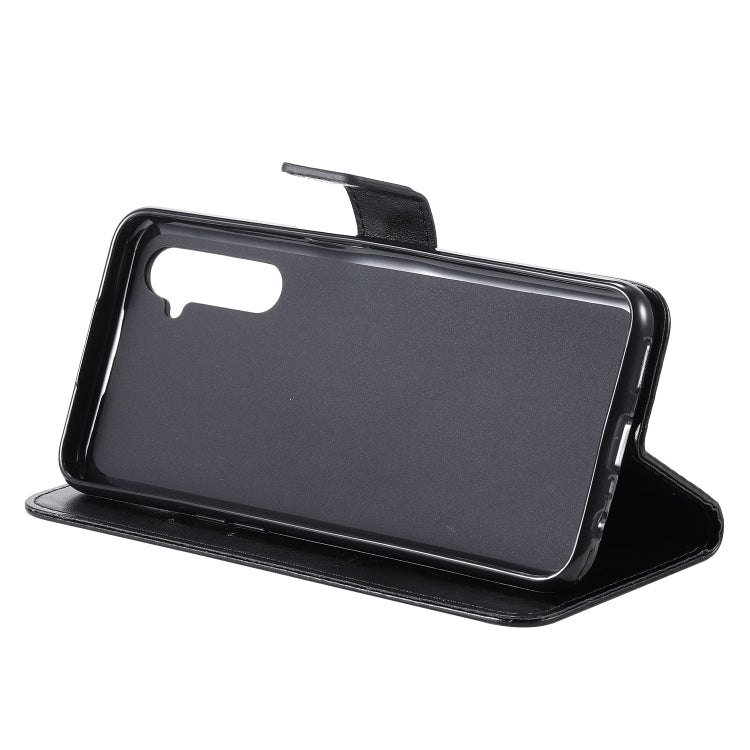 For OPPO Realme 6 Tree & Cat Embossed Pattern Horizontal Flip Leather Case with Holder & Card Slots & Wallet & Lanyard