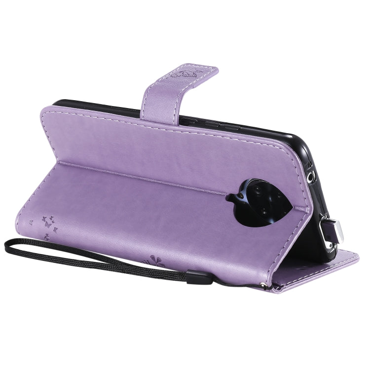 For Xiaomi Redmi K30 Pro Tree & Cat Embossed Pattern Horizontal Flip Leather Case with Holder & Card Slots & Wallet & Lanyard