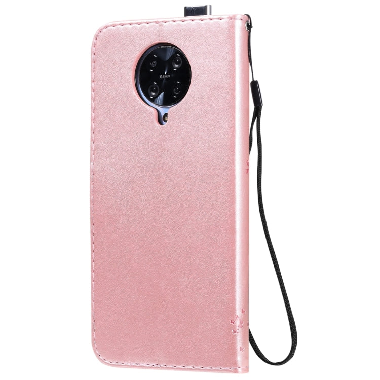 For Xiaomi Redmi K30 Pro Tree & Cat Embossed Pattern Horizontal Flip Leather Case with Holder & Card Slots & Wallet & Lanyard