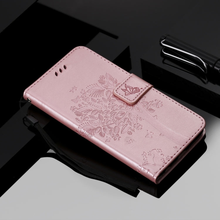 For Xiaomi Redmi K30 Pro Tree & Cat Embossed Pattern Horizontal Flip Leather Case with Holder & Card Slots & Wallet & Lanyard