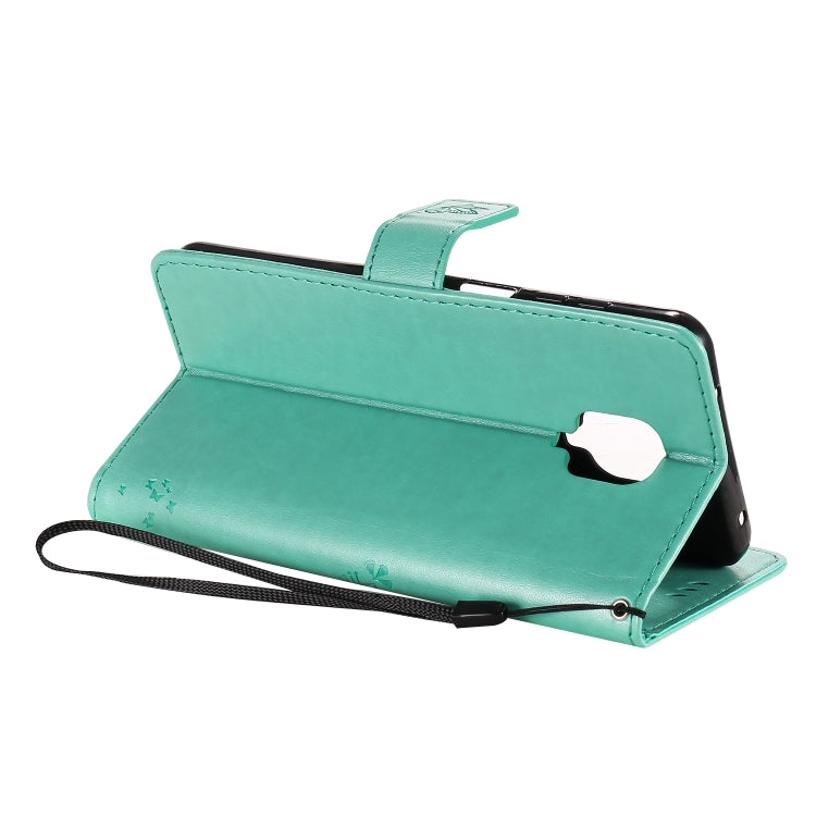 For Xiaomi Redmi Note 9 Pro Tree & Cat Embossed Pattern Horizontal Flip Leather Case with Holder & Card Slots & Wallet & Lanyard