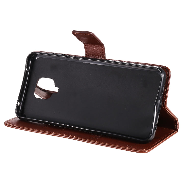 For Xiaomi Redmi Note 9 Pro Tree & Cat Embossed Pattern Horizontal Flip Leather Case with Holder & Card Slots & Wallet & Lanyard