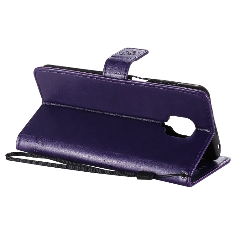 For Xiaomi Redmi Note 9 Pro Tree & Cat Embossed Pattern Horizontal Flip Leather Case with Holder & Card Slots & Wallet & Lanyard