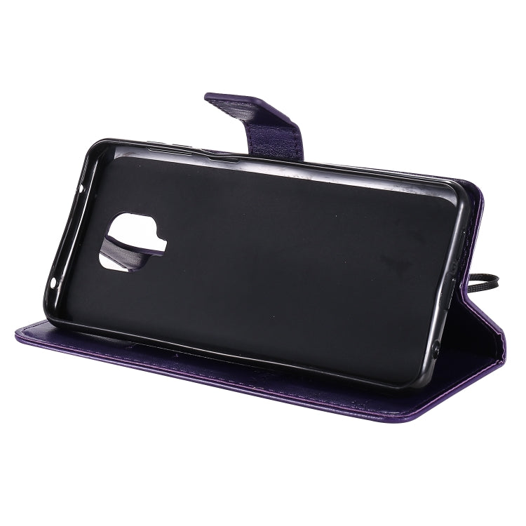 For Xiaomi Redmi Note 9 Pro Tree & Cat Embossed Pattern Horizontal Flip Leather Case with Holder & Card Slots & Wallet & Lanyard