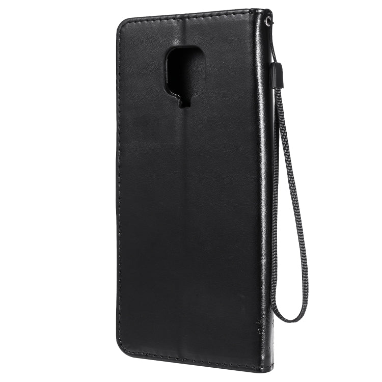 For Xiaomi Redmi Note 9 Pro Tree & Cat Embossed Pattern Horizontal Flip Leather Case with Holder & Card Slots & Wallet & Lanyard