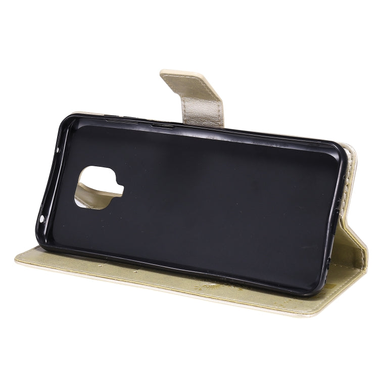 For Xiaomi Redmi Note 9 Pro Tree & Cat Embossed Pattern Horizontal Flip Leather Case with Holder & Card Slots & Wallet & Lanyard