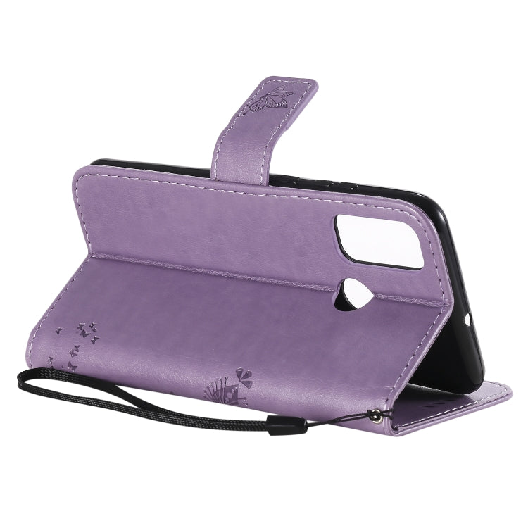 For Huawei P Smart 2020 Tree & Cat Embossed Pattern Horizontal Flip Leather Case with Holder & Card Slots & Wallet & Lanyard