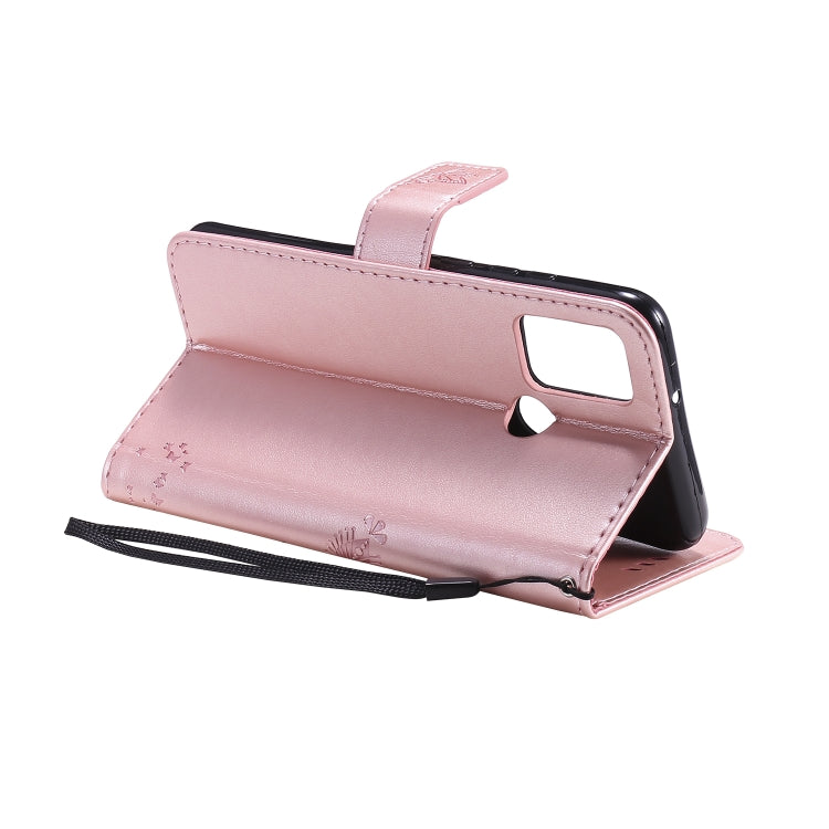 For Huawei Honor 9A Tree & Cat Embossed Pattern Horizontal Flip Leather Case with Holder & Card Slots & Wallet & Lanyard