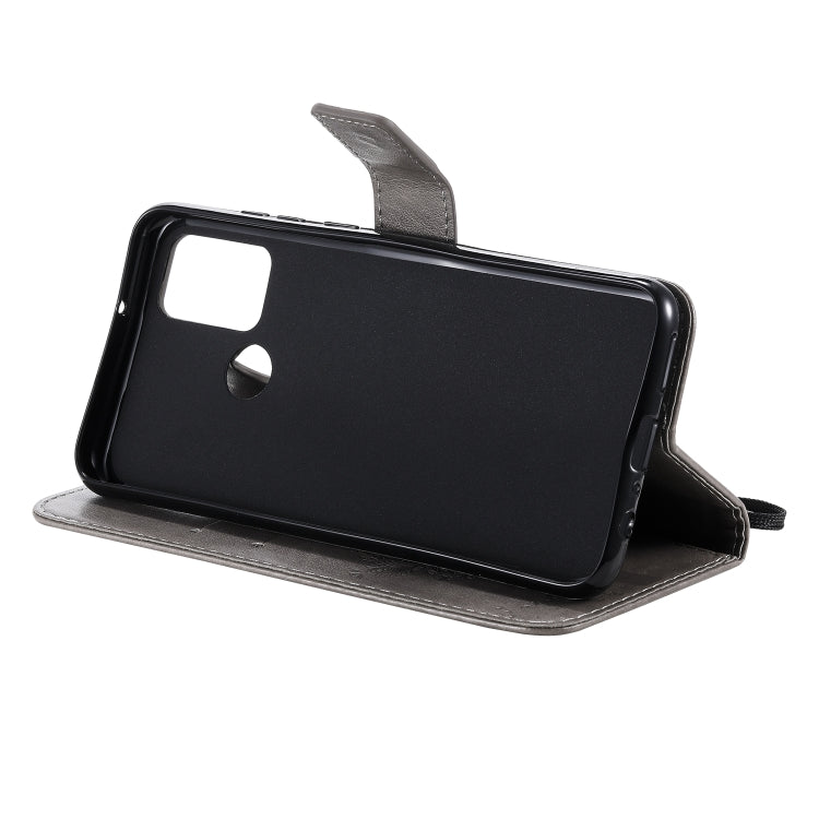 For Huawei Honor 9A Tree & Cat Embossed Pattern Horizontal Flip Leather Case with Holder & Card Slots & Wallet & Lanyard