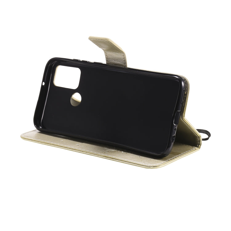 For Huawei Honor 9A Tree & Cat Embossed Pattern Horizontal Flip Leather Case with Holder & Card Slots & Wallet & Lanyard