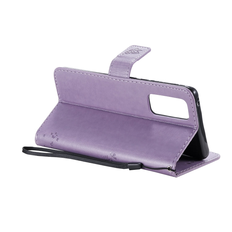 For Huawei Honor 30 Tree & Cat Embossed Pattern Horizontal Flip Leather Case with Holder & Card Slots & Wallet & Lanyard