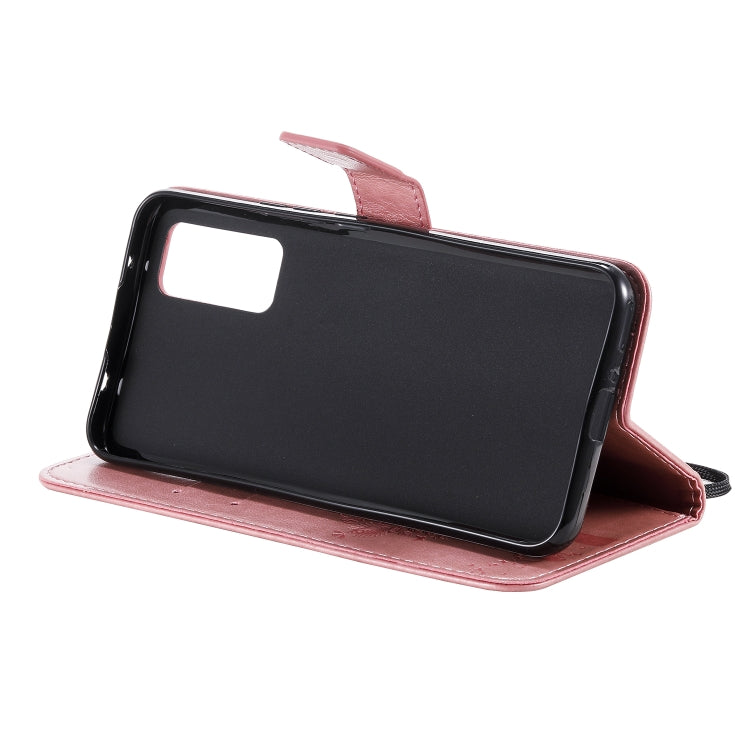 For Huawei Honor 30 Tree & Cat Embossed Pattern Horizontal Flip Leather Case with Holder & Card Slots & Wallet & Lanyard