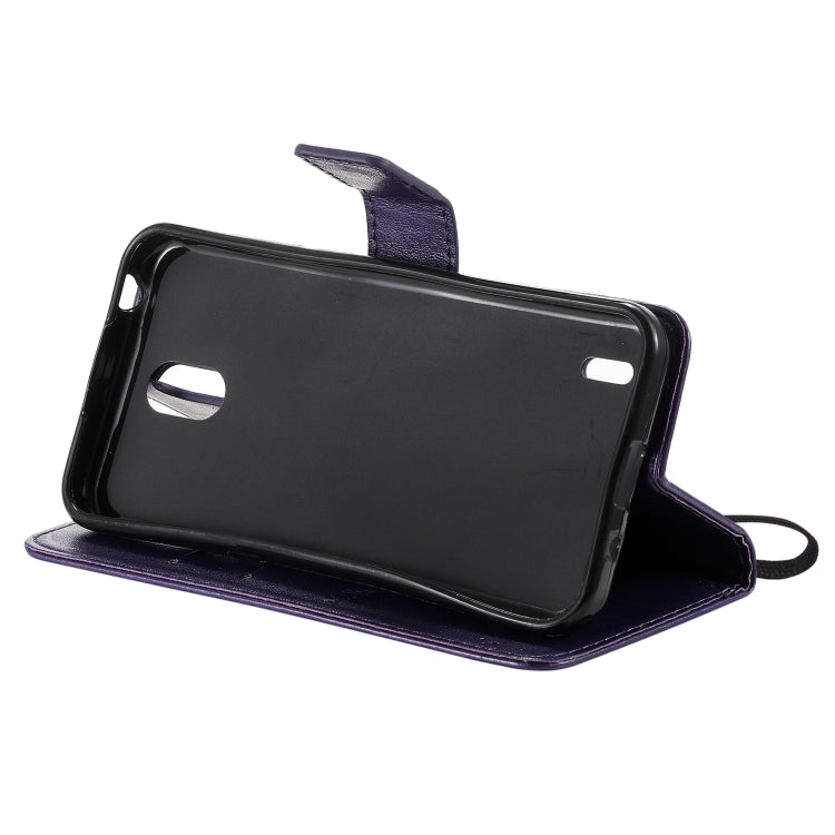 For Nokia 1.3 Tree & Cat Embossed Pattern Horizontal Flip Leather Case with Holder & Card Slots & Wallet & Lanyard