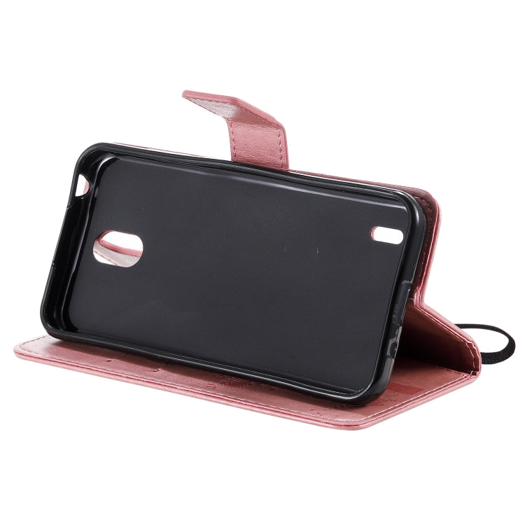 For Nokia 1.3 Tree & Cat Embossed Pattern Horizontal Flip Leather Case with Holder & Card Slots & Wallet & Lanyard