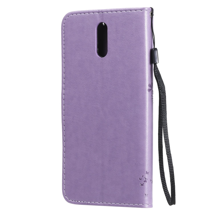 For Nokia 2.3 Tree & Cat Embossed Pattern Horizontal Flip Leather Case with Holder & Card Slots & Wallet & Lanyard