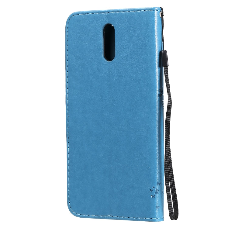 For Nokia 2.3 Tree & Cat Embossed Pattern Horizontal Flip Leather Case with Holder & Card Slots & Wallet & Lanyard