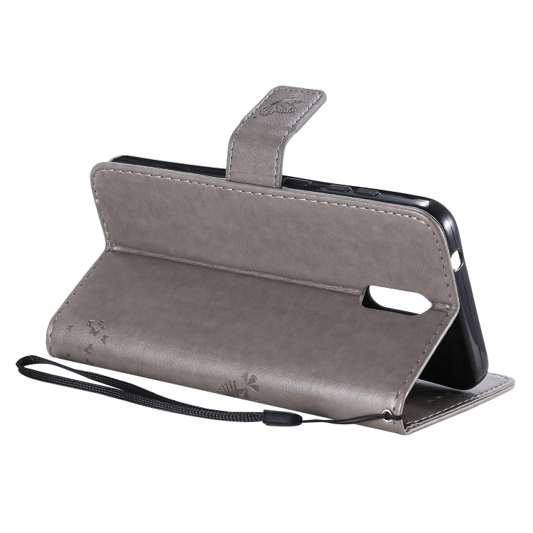 For Nokia 2.3 Tree & Cat Embossed Pattern Horizontal Flip Leather Case with Holder & Card Slots & Wallet & Lanyard