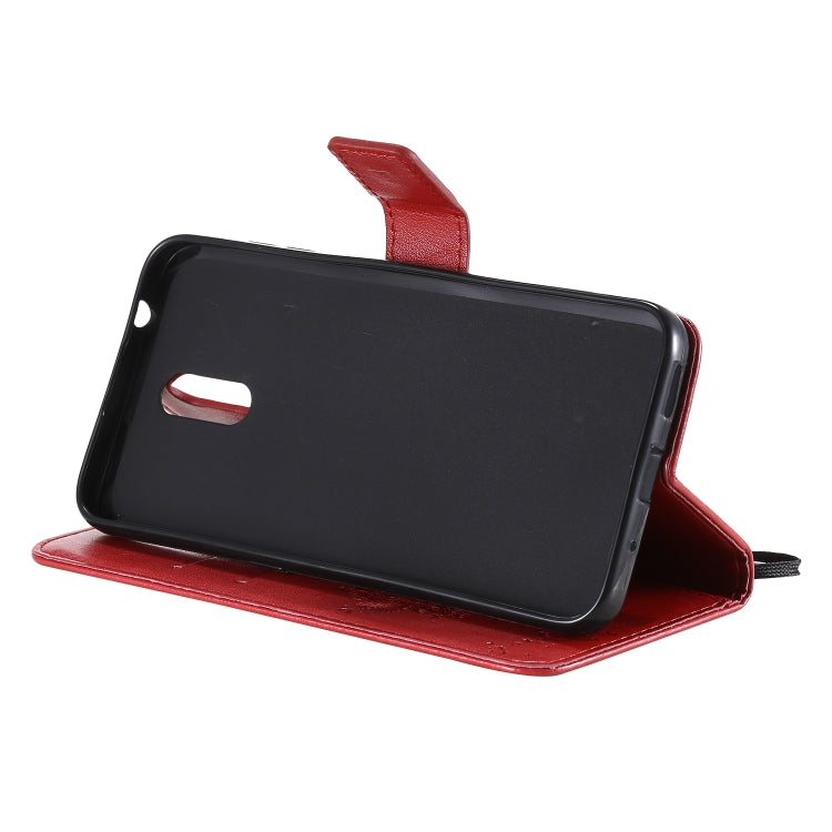 For Nokia 2.3 Tree & Cat Embossed Pattern Horizontal Flip Leather Case with Holder & Card Slots & Wallet & Lanyard