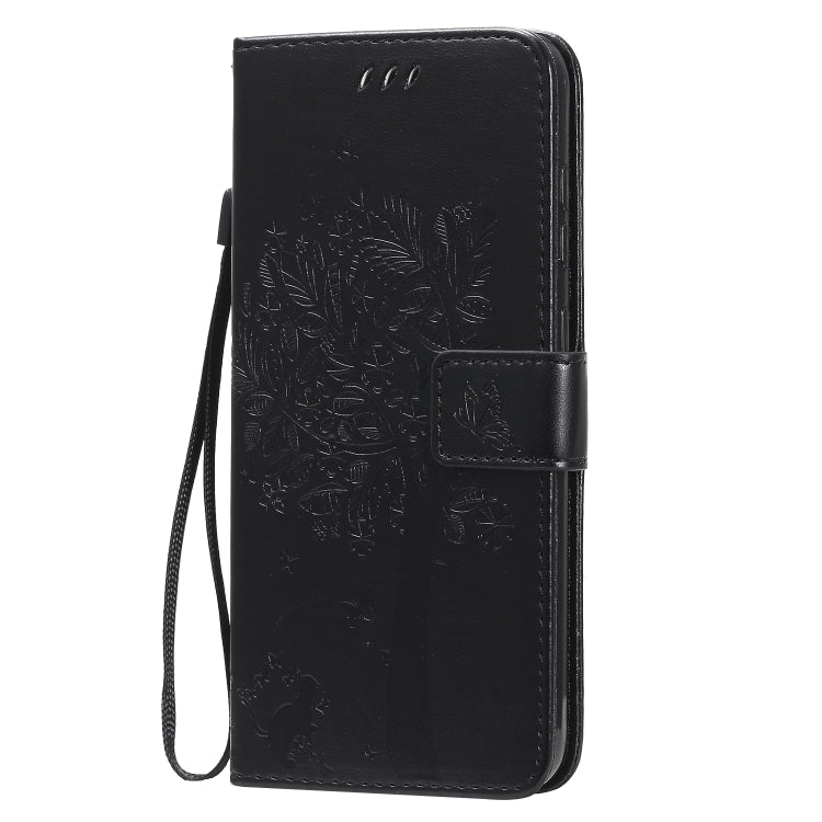 For Nokia 2.3 Tree & Cat Embossed Pattern Horizontal Flip Leather Case with Holder & Card Slots & Wallet & Lanyard