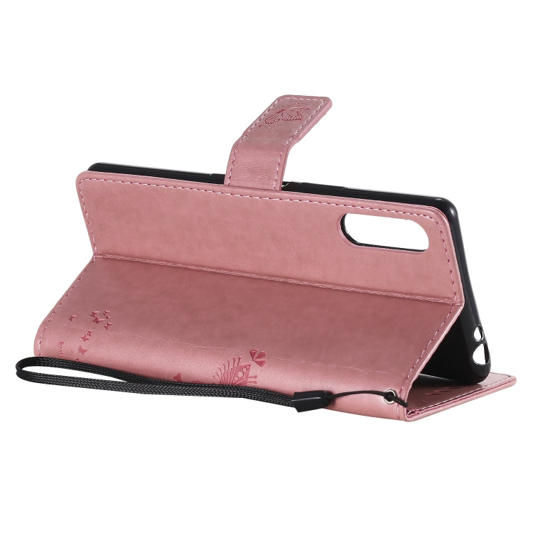 For Sony Xperia L4 Tree & Cat Embossed Pattern Horizontal Flip Leather Case with Holder & Card Slots & Wallet & Lanyard