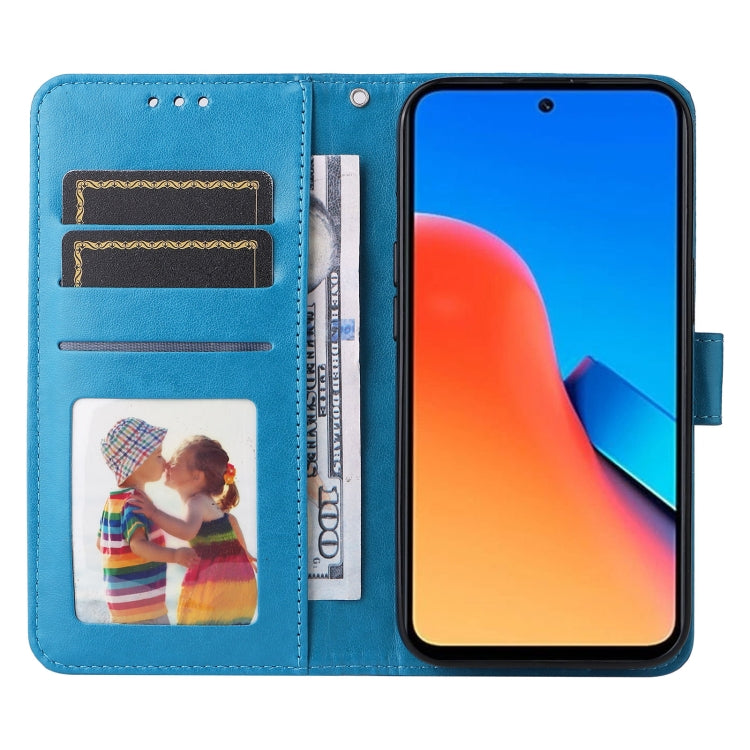 For Xiaomi Redmi 12 4G Embossed Sunflower Leather Phone Case