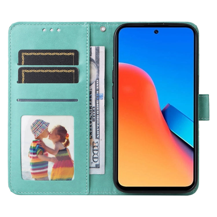 For Xiaomi Redmi 12 4G Embossed Sunflower Leather Phone Case