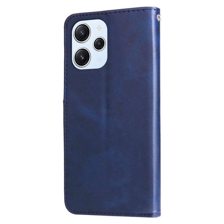 For Xiaomi Redmi 12 4G Fashion Calf Texture Zipper Leather Phone Case