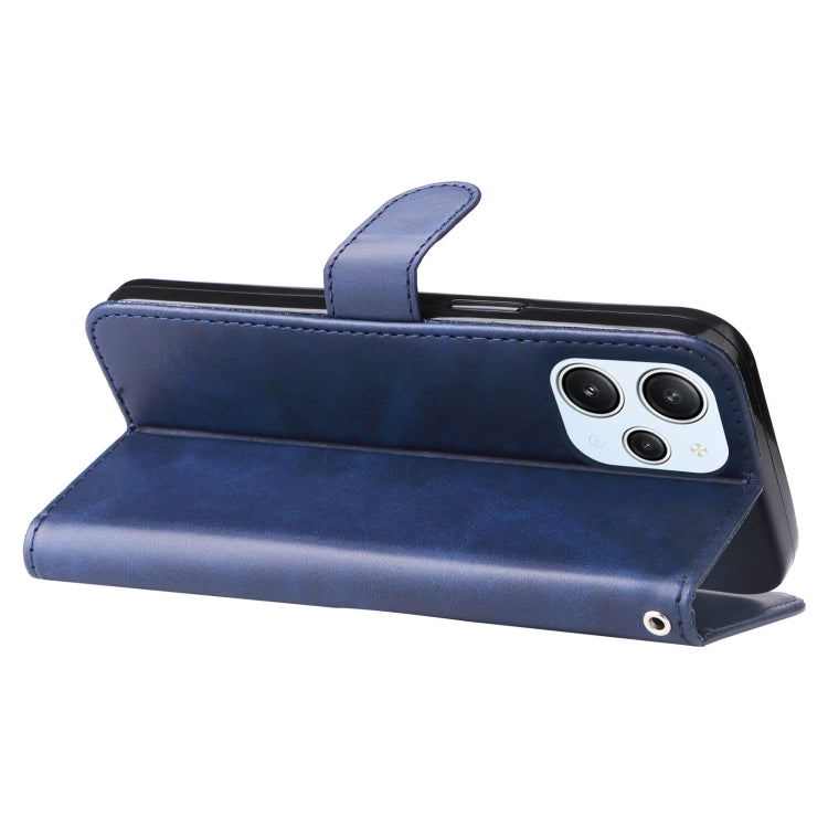 For Xiaomi Redmi 12 4G Fashion Calf Texture Zipper Leather Phone Case