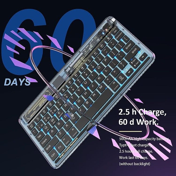 X11S 10 inch Tablet Universal Transparent Backlit Keyboard Compatible For iOS&Android&Windows System