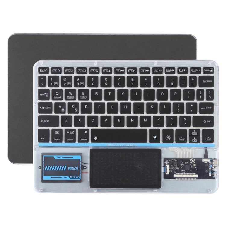 X11-AS 10 inch Tablet Universal Transparent Backlit Touch Keyboard Compatible For iOS&Android&Windows System